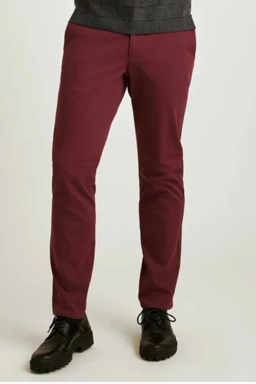 Bonobos Dark Red Slim Stretch Washed 2.0 Chino Pants/27940
